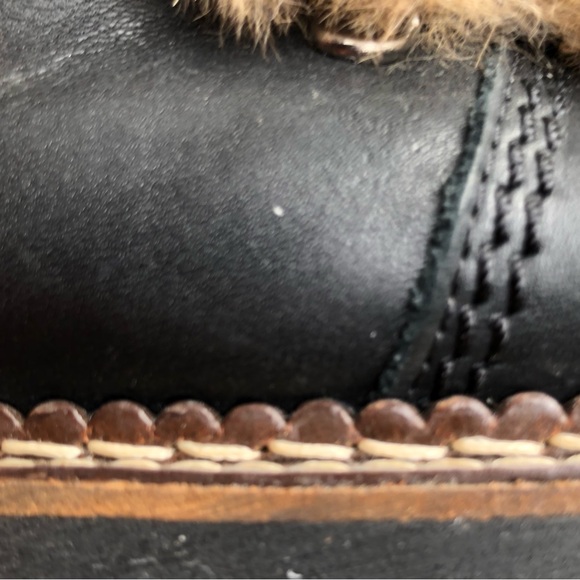 Women’s Fur Trimmed Lace Up Ankle Boots Cozy Winter Non Slip Size 38 - Picture 8 of 9